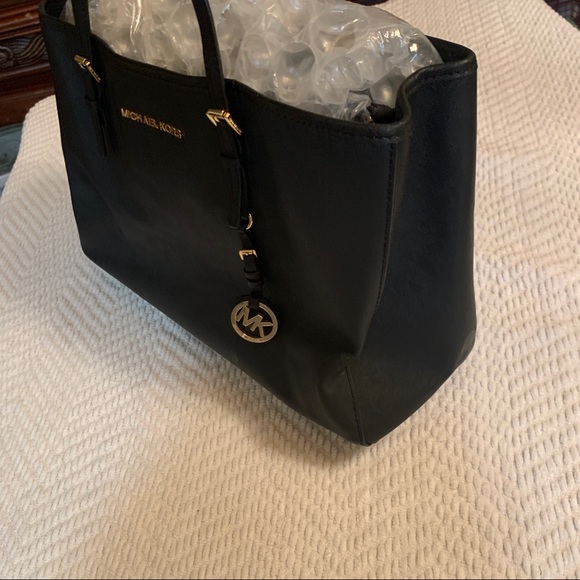 Black Michael Kors Handbag Purse Medium - Picture 7 of 14